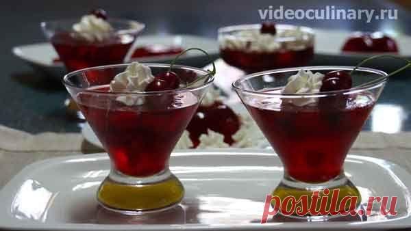 Вишнёвое желе - Видеокулинария.рф - видео-рецепты Бабушки Эммы