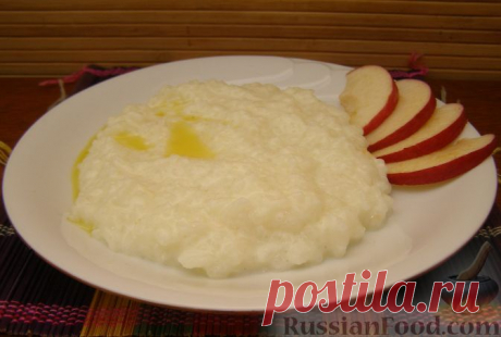 Рецепт: Рисовая каша молочная на RussianFood.com
