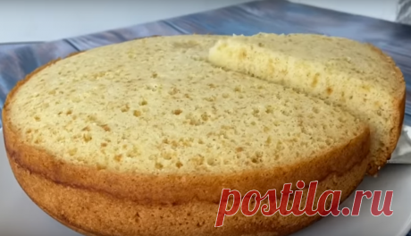 Простой и пышный бисквит (готовим в мультиварке) - Вкусные рецепты - медиаплатформа МирТесен