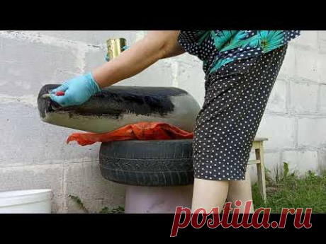 Ваза Амфора из Цемента 2-я Часть Div Cement