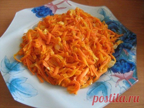 Морковь с имбирём и луком. Красиво, вкусно, полезно – идеальный салат (он же гарнир) к любой рыбе. И ...