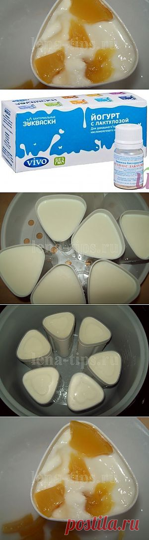 Молоко 1 литр
    Йогурт без добавок, либо йогуртовую закваску
    Сахар ½ мульти стаканчика
    Любые фрукты