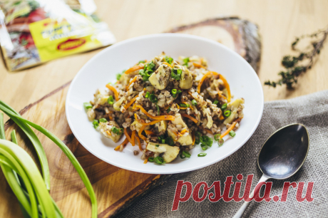 Гречка с грибами и овощами - пошаговый рецепт с фото - как приготовить, ингредиенты, состав, время приготовления - Mail Леди