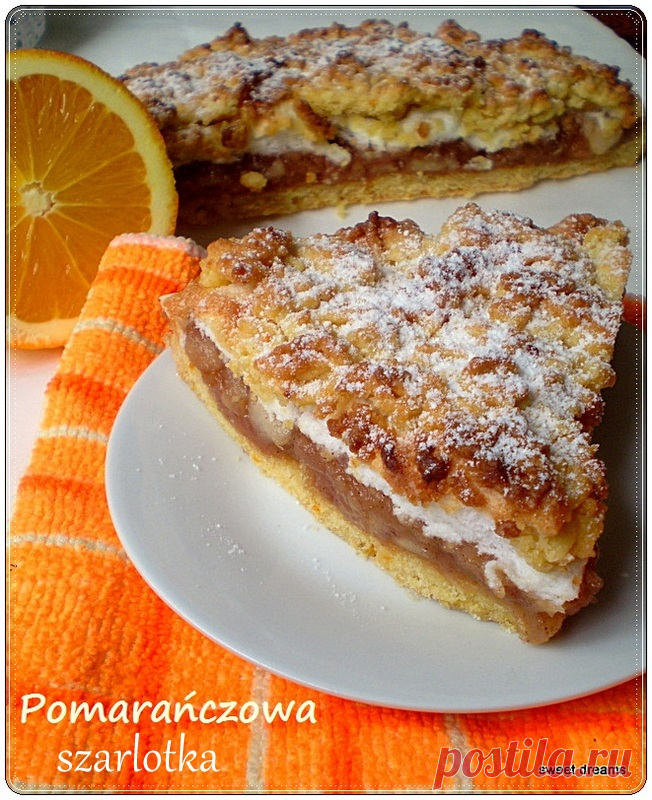 Pomarańczowa szarlotka