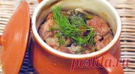 Русское жаркое в горшочках | Кулинарные рецепты