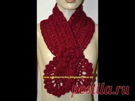 CROCHE - GOLA ABACAXI DA ROSE 2013