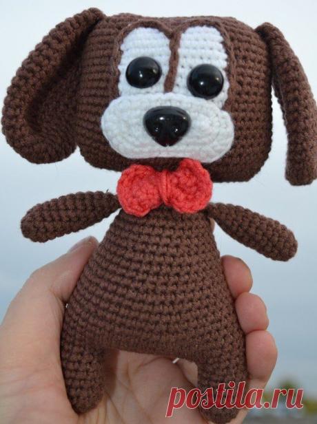 Щенок игрушка крючком: схема амигуруми | AmiguRoom
