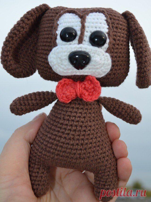 Щенок игрушка крючком: схема амигуруми | AmiguRoom