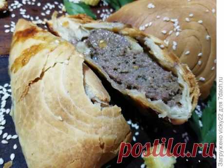 Духовые пирожки с мясом - невероятно нежное тесто, много сочной начинки - пошаговый рецепт приготовления с фото