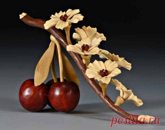 Удивительные произведения из дерева семейной пары Джорджа Уортингтона и Дениз Нильсен.