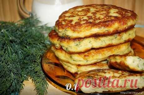 Картофельные оладьи с грибами - вкусняшка!