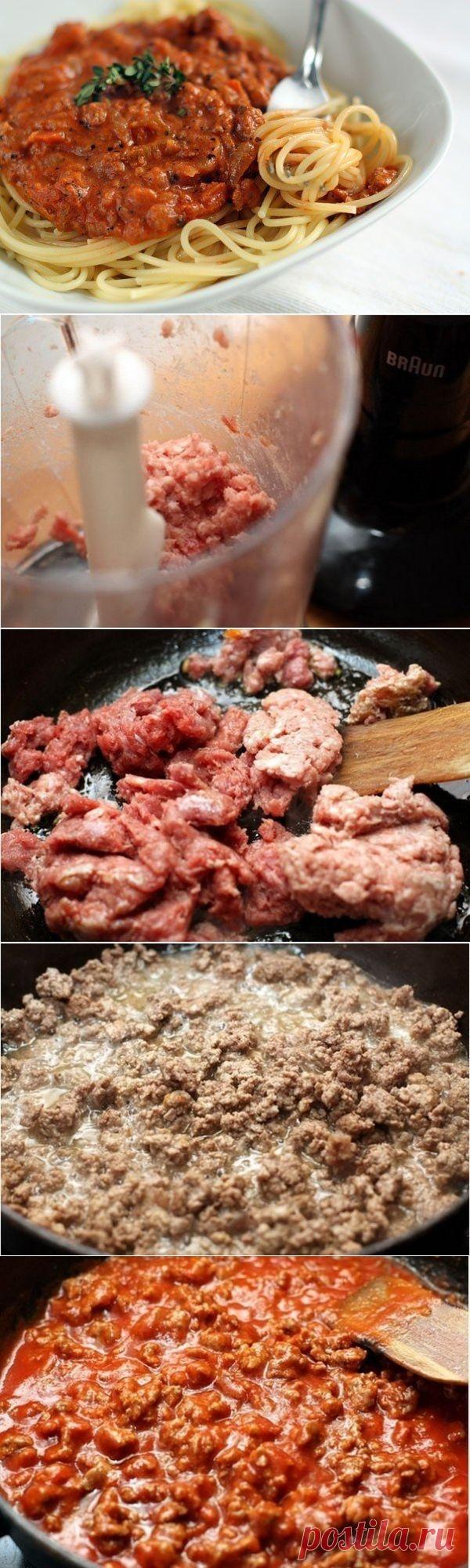 Как приготовить спагетти болоньезе - рецепт, ингридиенты и фотографии