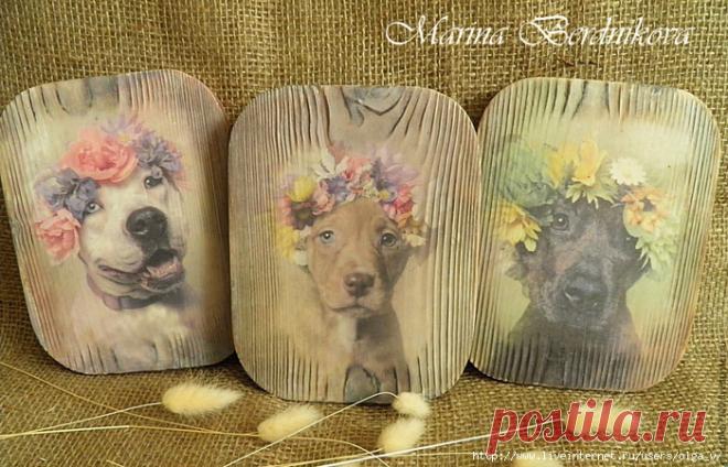 Декупаж из интернета.