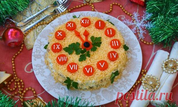 17 красиво оформленных новогодних салатов - Будет вкусно - Социальная сеть 
