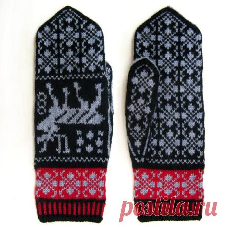 Вязание. Жаккард - "Зимняя радуга"