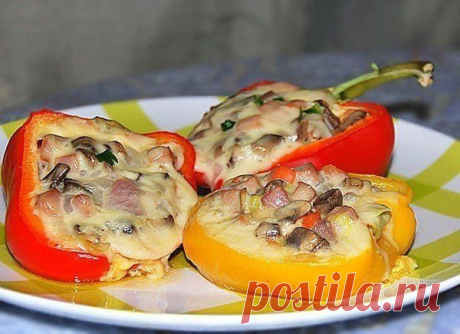 Сладкий перец с начинкой | Банк кулинарных рецептов