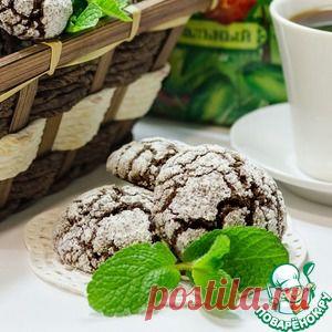 Шоколадно-мятное печенье - кулинарный рецепт