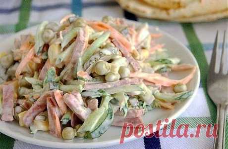 очень простой и вкусный салатик