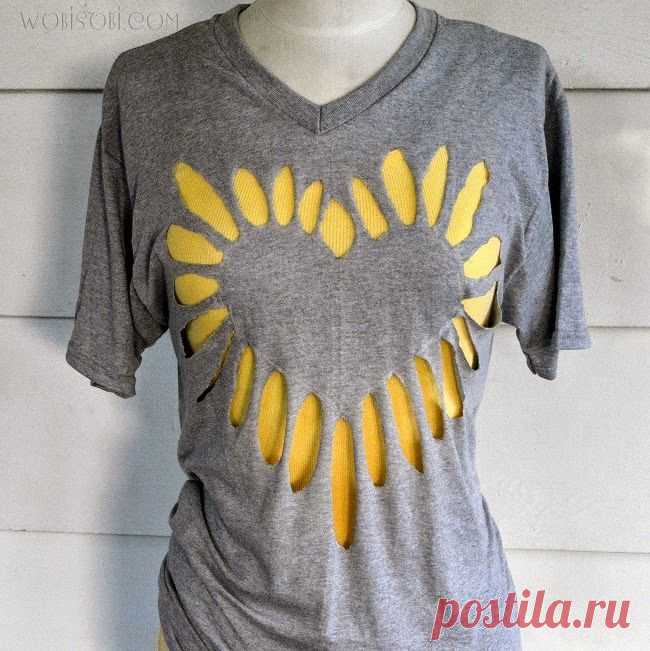 Как красиво порезать футболку — идеи узоров и фото примеры