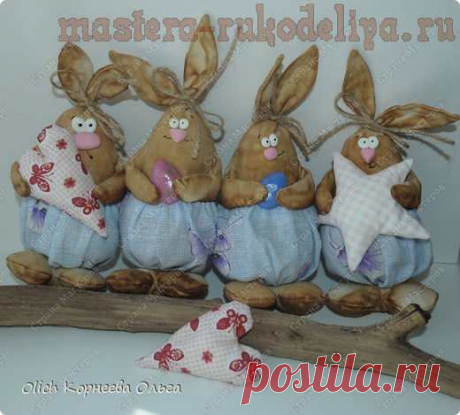 Мастер-класс по шитью игрушек: Пасхальные кролики