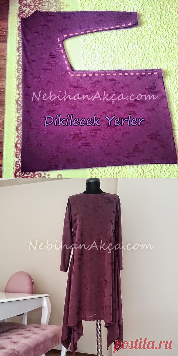 NEBİHAN AKÇA: Dikdörtgen Pratik Tunik Kesimi