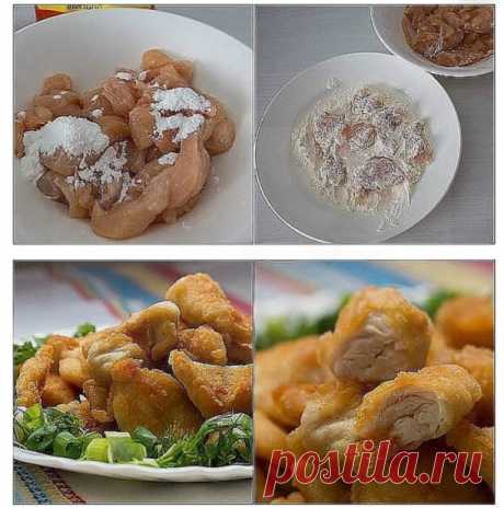 Никогда не готовила курицу подобным способом! Муж и дети слезно просят исполнить на бис.
Нежнейшее, сочное куриное филе с хрустящей корочкой — только от одного взгляда на это блюдо разыгрывается волчий аппетит…

При минимальном наборе продуктов получается гора угощения и море удовольствия. И еще: готовится блюдо практически в мгновение ока!
