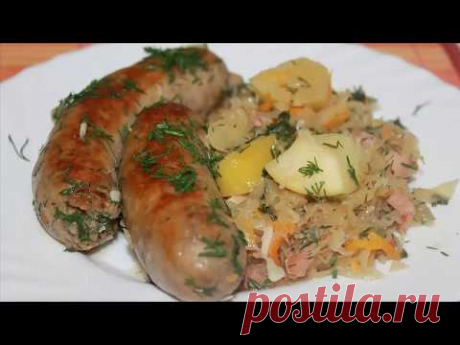 Вкусный обед, который будет уплетать вся семья! ТУШЕНАЯ КВАШЕНАЯ КАПУСТА ПО-БАВАРСКИ