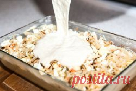 Заливное тесто для  пирогов с разными начинками