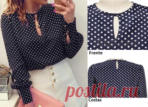 Blusa com abertura frente e costas – DIY – molde, corte e costura – Marlene Mukai