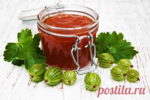 Желе из крыжовника с малиной — Сад Заготовка