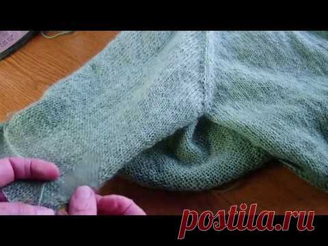 Эксперимент из пряжи Alize Angora Gold Ombre Batik (продолжение).