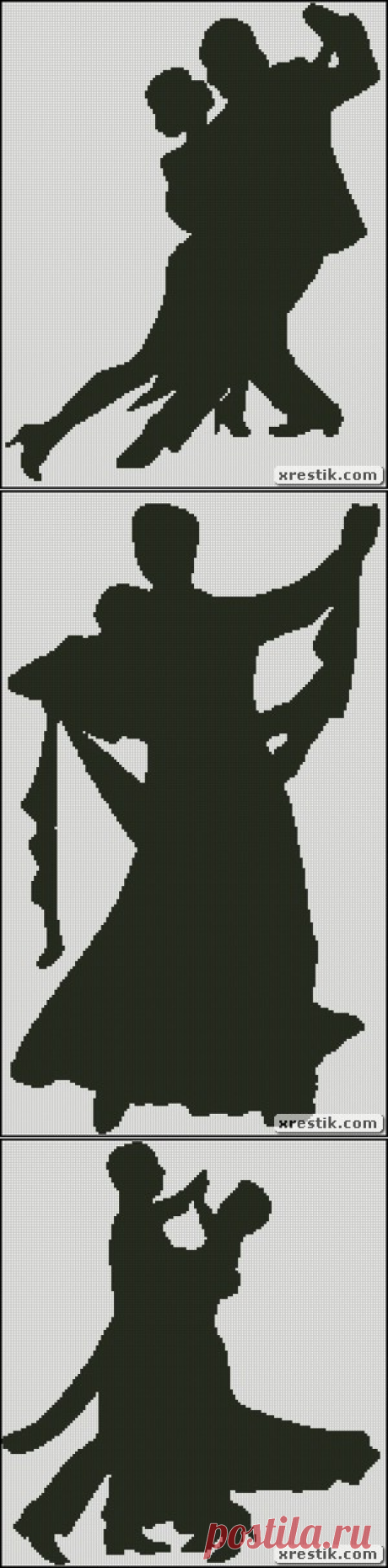 танцующая пара | Xrestik.com - Ниточку в иголочку | Скачать схемы