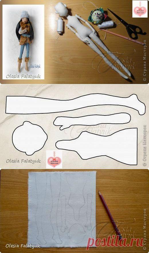 Mimin Куклы: куклы Mold подросток и учебник Олеся Falatyuk