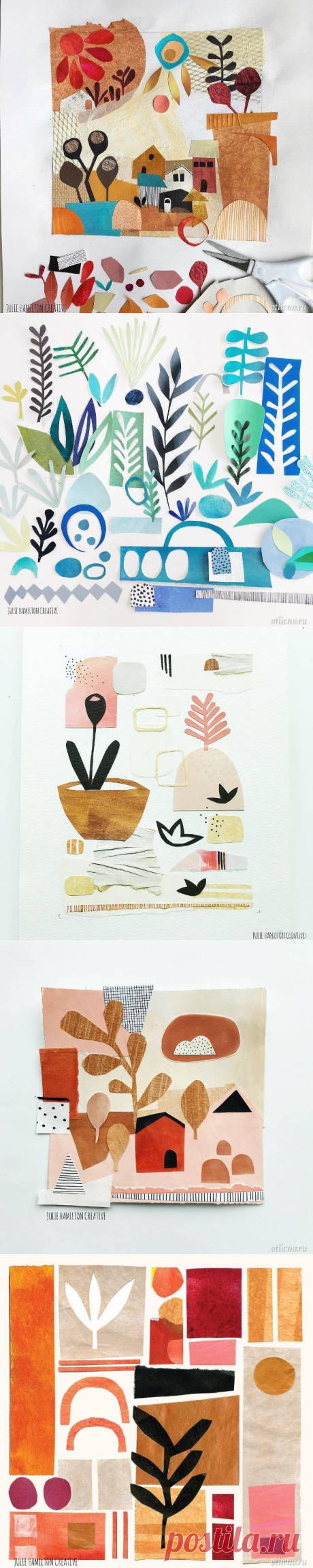 Акварельные коллажи Джули Гамильтон — Отлично! Школа моды, декора и актуального рукоделия