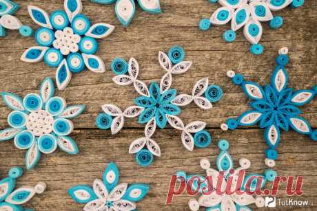 Новогодний квиллинг: снежинки — DIYIdeas