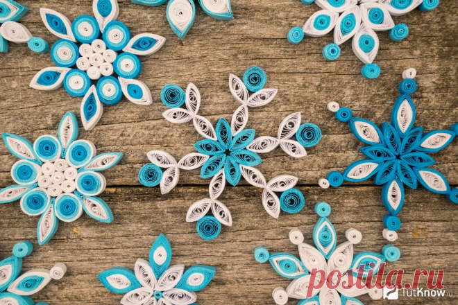 Новогодний квиллинг: снежинки — DIYIdeas
