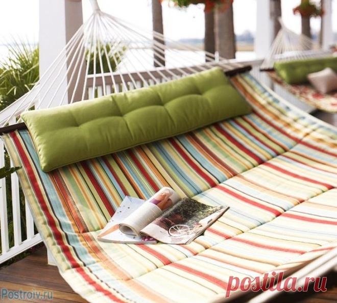 Как сделать гамак своими руками для дачи. Фото и видео пошаговая инструкция