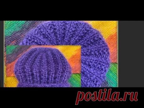 ПРОСТОЙ  БЕРЕТ без прибавок и убавок— в нашем проекте "ВЯЗАТЬ  ЛЕГКО!"