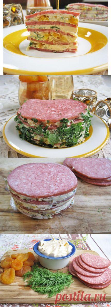 Торт закусочный "Салями"