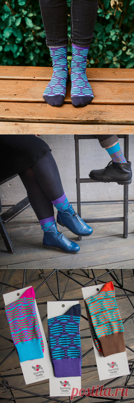 Купить дизайнерские носки в советском стиле от бренда burning heel | Mellroot
