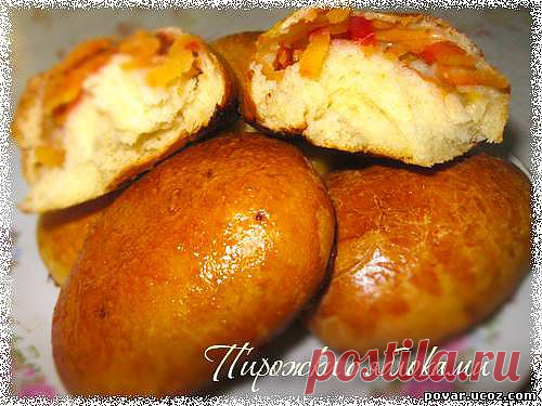 Печеные пирожки с яблоками - Готовим сами