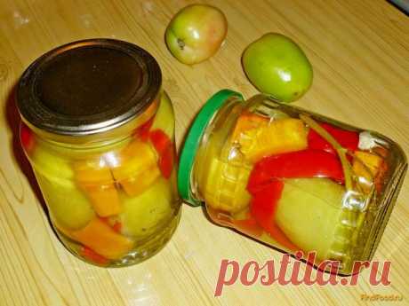 Маринованные зеленые помидоры с тыквой рецепт с фото