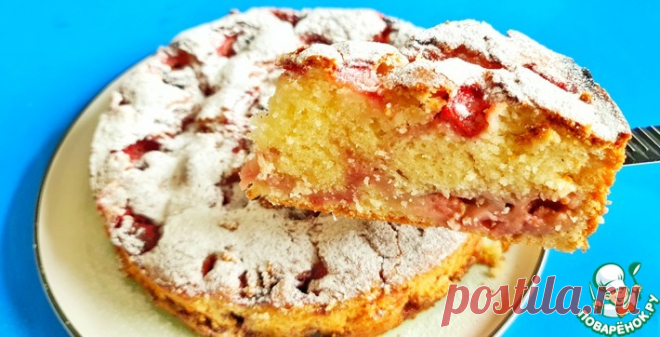 Клубничный пирог Кулинарный рецепт