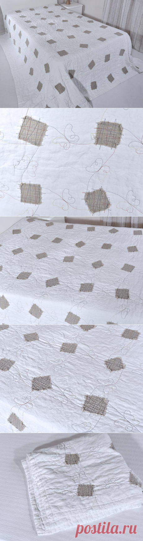 Eco Bedding Quilted Linen Stone Washed Flax King Size Quilts