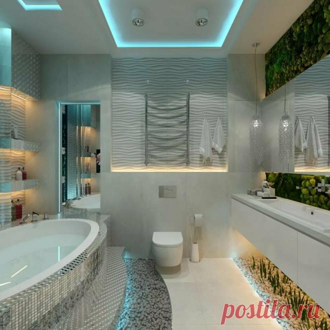 Дизайн интерьера: модные тенденции в ванной | Натяжные потолки в Архангельске, Северодвинске | Яндекс Дзен