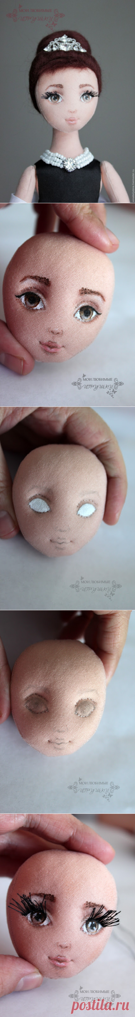 Создаем лицо текстильной кукле - Ярмарка Мастеров - ручная работа, handmade