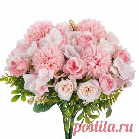 1 шт. Букет из Искусственных Пионов и Гортензий Устойчивый к - Temu Moldova