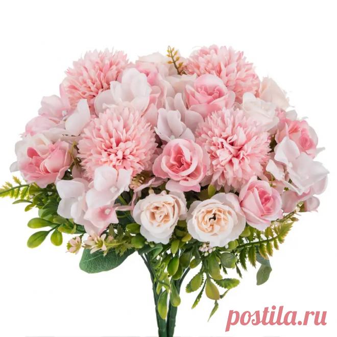 1 шт. Букет из Искусственных Пионов и Гортензий Устойчивый к - Temu Moldova