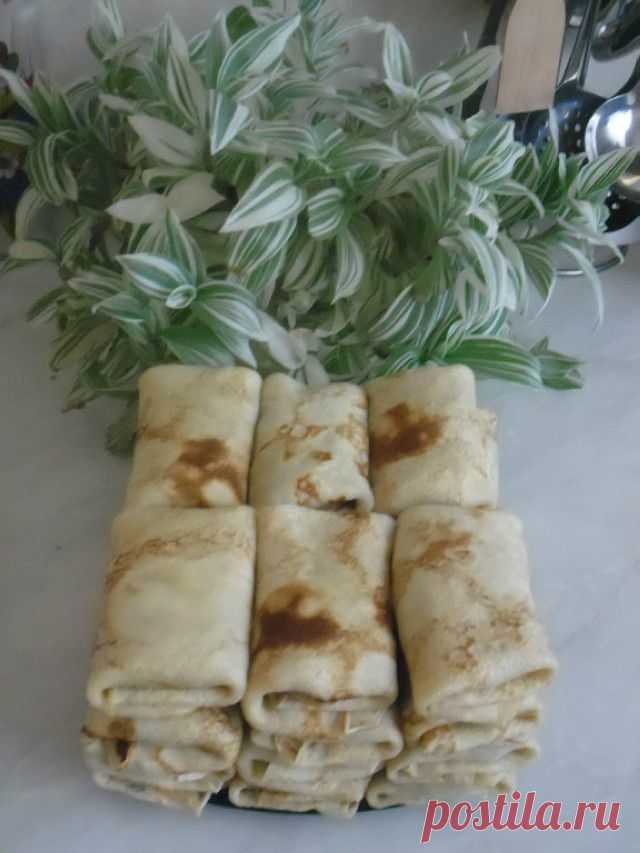 Блины фаршированные мясом