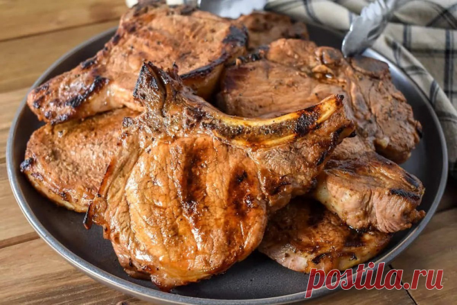 Свинина на косточке: как пожарить просто и вкусно | Кулинарные записки обо всём | Дзен